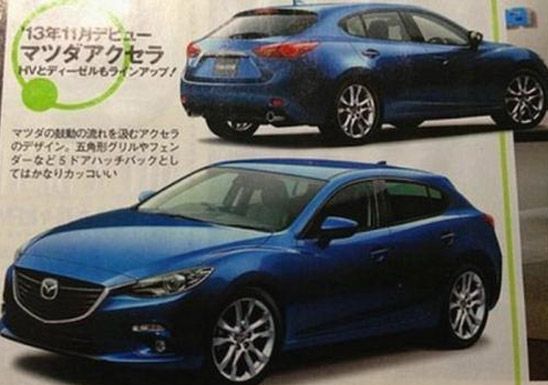 Φωτογραφία φέρεται να απεικονίζει το νέο Mazda 3