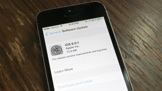 Φιάσκο με την πρώτη αναβάθμιση του iOS 8