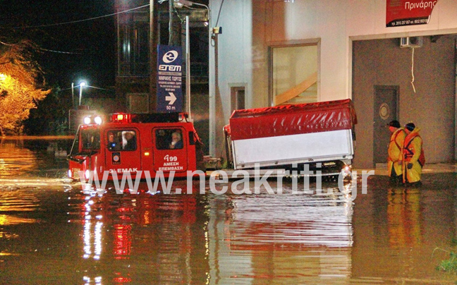 Πνίγηκε από την καταιγίδα το Ηράκλειο