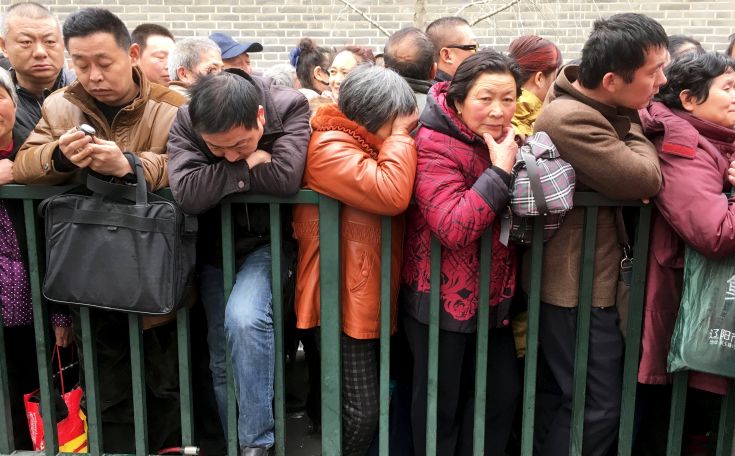 Ο πληθυσμός της Κίνας θα αυξηθεί κατά 45 εκατ. έως το 2020
