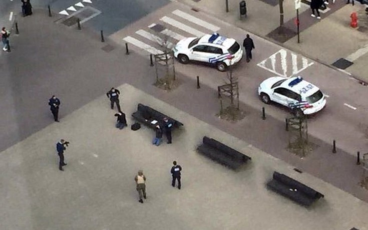 Φωτογραφίες από σύλληψη αντρών στις Βρυξέλλες