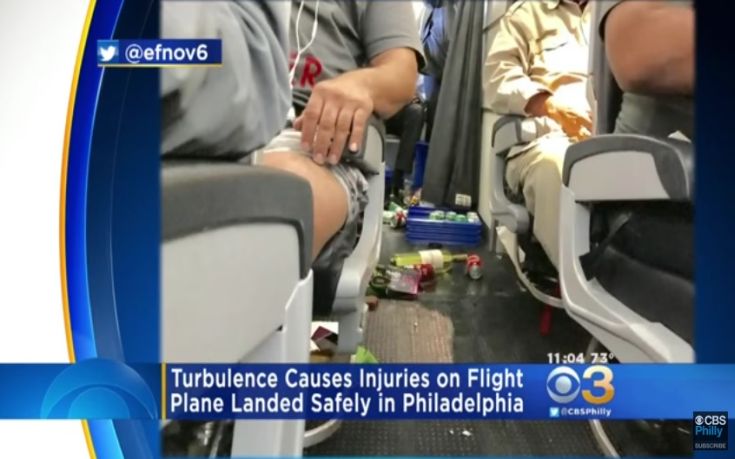 Εικόνες και μαρτυρίες μέσα από το αεροσκάφος που έπεσε σε αναταράξεις σε πτήση από Αθήνα προς ΗΠΑ