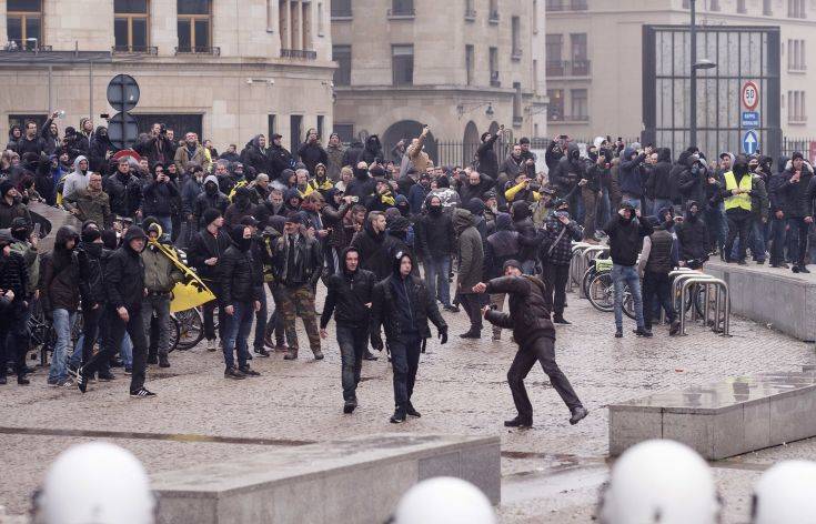 Συγκρούσεις μεταξύ εθνικιστών και αστυνομίας στις Βρυξέλλες