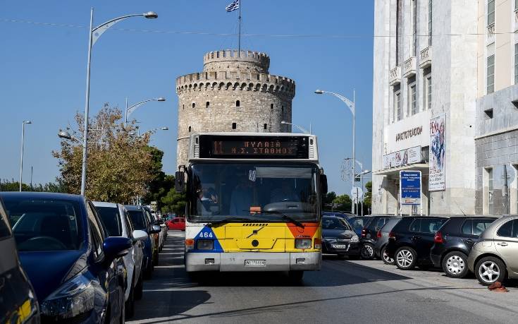 Περισσότερα κατά 21,5% τα λεωφορεία που κυκλοφορούν σήμερα στους δρόμους της Θεσσαλονίκης