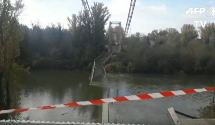 Κατάρρευση γέφυρας στη Γαλλία: «Φόβοι για μερικούς αγνοούμενους»