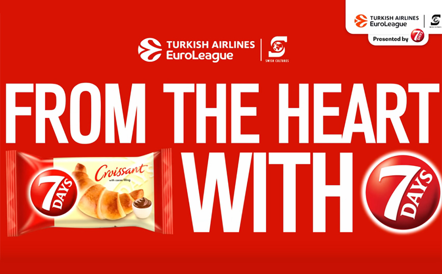 Το 7DAYS croissant, premium χορηγός της Turkish Airlines EuroLeague
