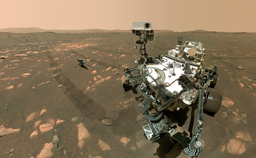 To ρόβερ της NASA και το Ingenuity έβγαλαν selfie στον πλανήτη Άρη