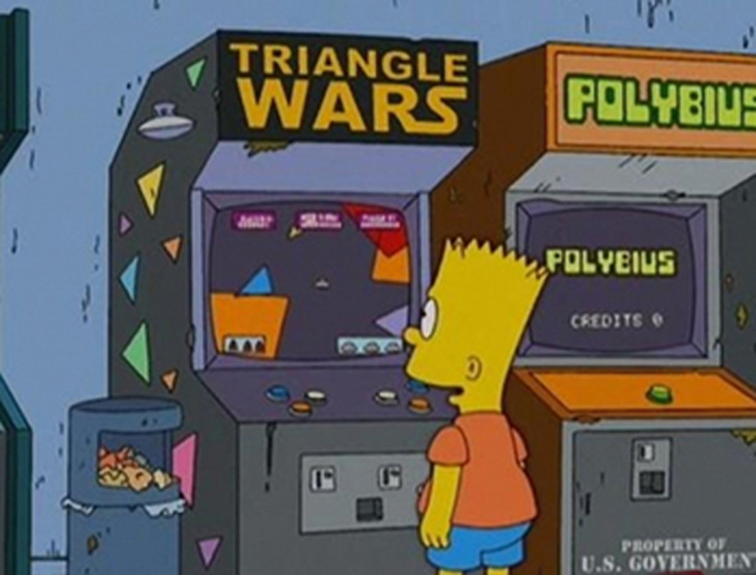 To arcade game Polybius To arcade game Polybius