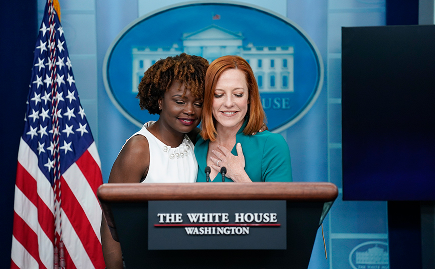 Καρίν Ζαν Πιερ: Το who is who της νέας εκπροσώπου του Λευκού Οίκου &#8211; «Είμαι ό,τι μισεί ο Τραμπ, γυναίκα, μαύρη και gay»