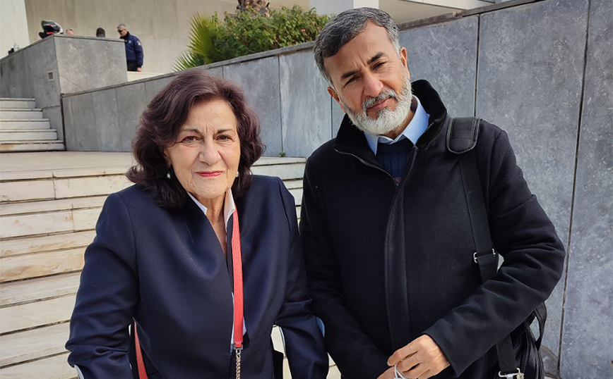 Αντιπροσωπεία του Τομέα Δικαιωμάτων και βουλευτών του ΣΥΡΙΖΑ στη δίκη της Χρυσής Αυγής