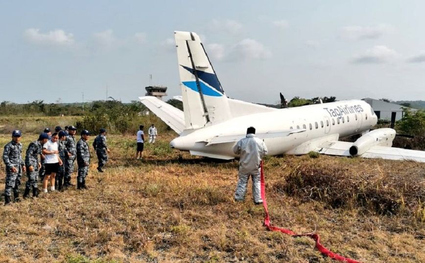 Ατύχημα με αεροσκάφος στη Γουατεμάλα λόγω βλάβης στο σύστημα προσγείωσης