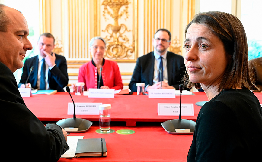 Σε «αποτυχία» κατέληξε η συνάντηση της Γαλλίδας πρωθυπουργού με τα συνδικάτα για τη συνταξιοδοτική μεταρρύθμιση
