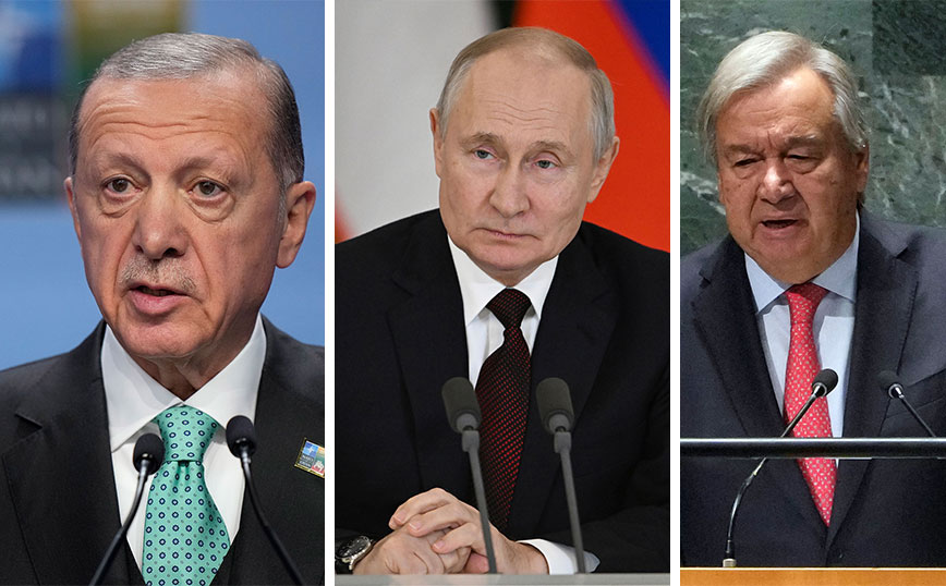 Ο Ερντογάν μίλησε με τον Πούτιν και τον Γκουτέρες για τις εξελίξεις στη Μέση Ανατολή
