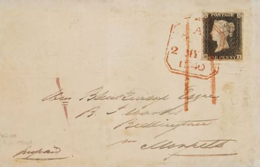 Σε δημοπρασία η πρώτη επιστολή που στάλθηκε με γραμματόσημο πριν από 183 χρόνια 