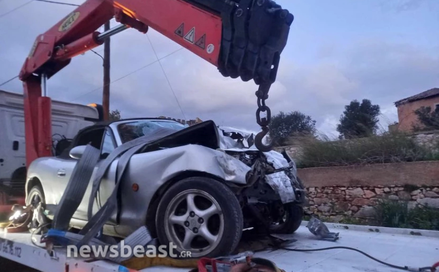 Τροχαίο δυστύχημα στον Μαραθώνα: Φορτηγό συγκρούστηκε με αυτοκίνητο, νεκρός ένας άνδρας &#8211; Δείτε φωτογραφίες