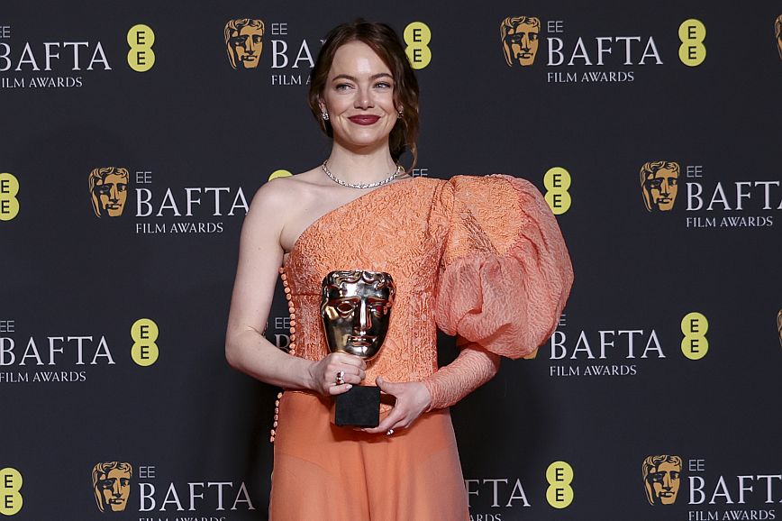 Bafta 2024: Η Έμα Στόουν κέρδισε το βραβείο καλύτερης ηθοποιού για την ταινία Poor Things του Γιώργου Λάνθιμου