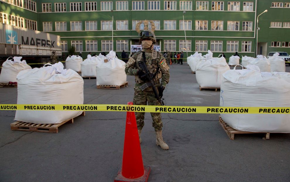 Κατασχέθηκαν 7,2 τόνοι κοκαΐνης στη Βολιβία, η δεύτερη μεγαλύτερη ποσότητα στην ιστορία