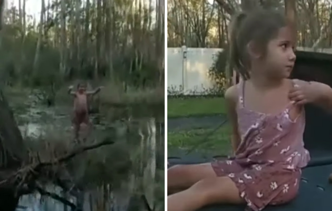 Η συγκινητική στιγμή που αγνοούμενο πεντάχρονο κορίτσι εντοπίζεται σε βάλτο στη Φλόριντα