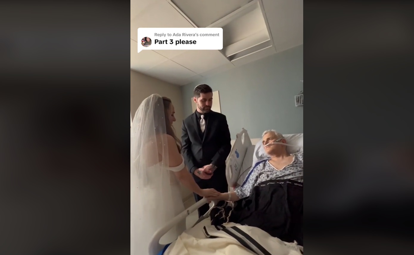 Ακύρωσε τα πάντα και παντρεύτηκε στο νοσοκομείο για να είναι δίπλα στον καρκινοπαθή πατέρα της