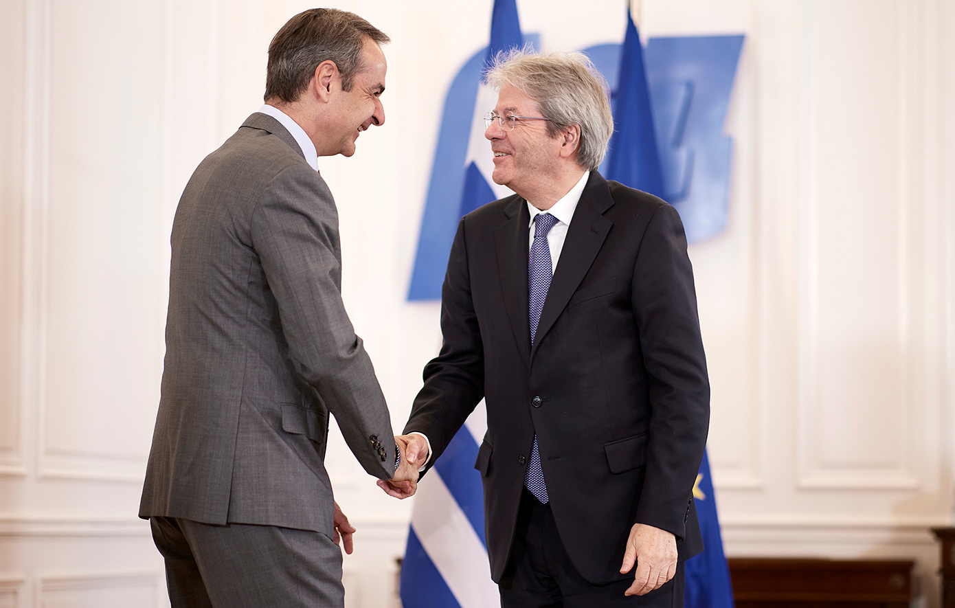 Συνάντηση Μητσοτάκη με επίτροπο Τζεντιλόνι: Η Ελλάδα είναι ένα success story πολύ σημαντικό για το μέλλον της Ευρώπης