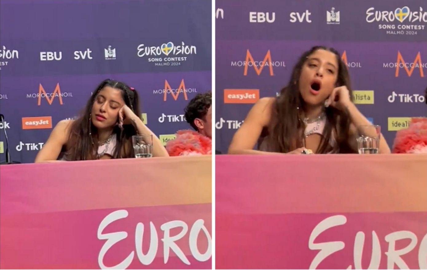 Η Μαρίνα Σάττι απαντά για τα χασμουρητά στη Eurovision, ενώ μιλούσε η τραγουδίστρια του Ισραήλ – Το βίντεο που ανέβασε η τραγουδίστρια