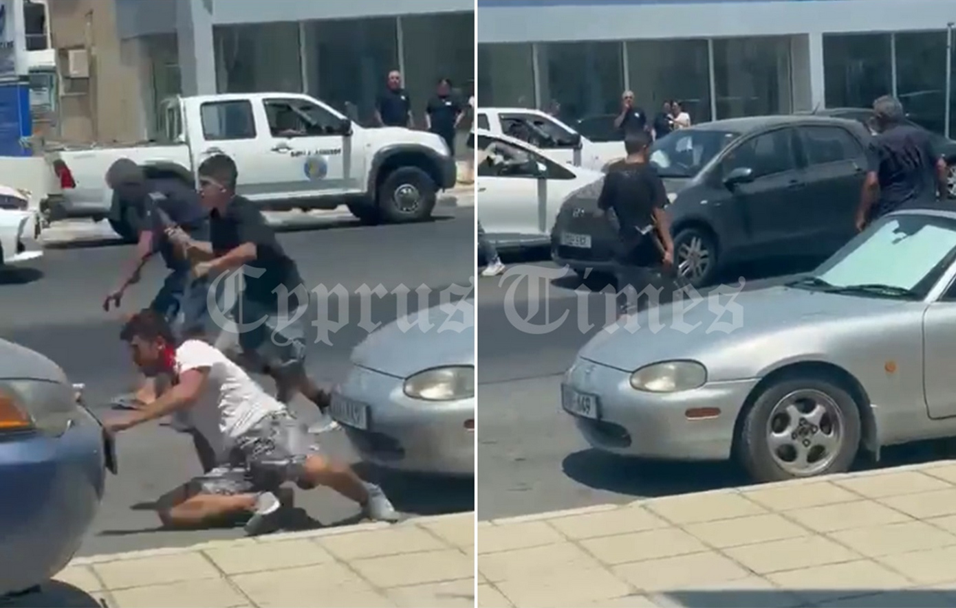 Άγριο ξύλο στη Λεμεσό: Ελληνοκύπριοι και Κούρδοι ήρθαν στα χέρια στη μέση του δρόμου – Βίντεο