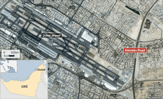 Πτώση αεροσκάφους σε αυτοκινητόδρομο του Ντουμπάι