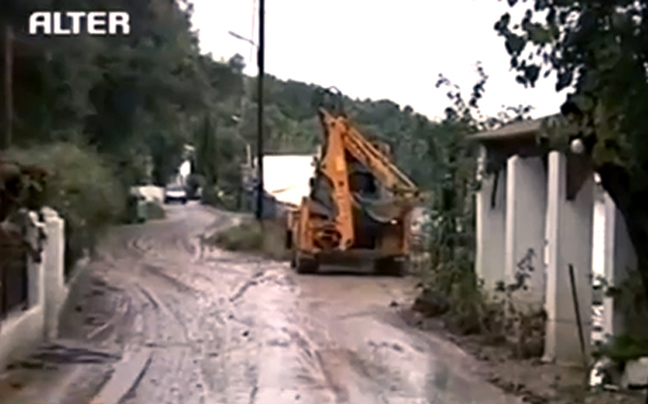 Εικόνες καταστροφής στην Κέρκυρα