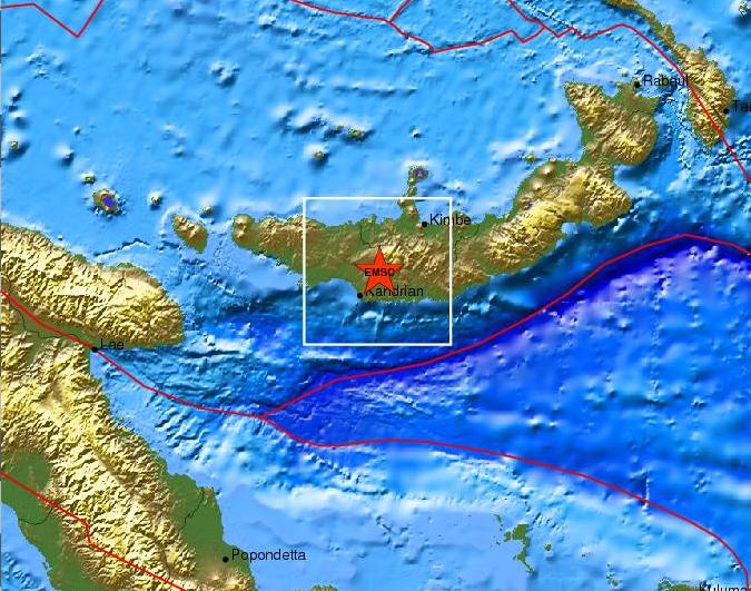 «Χορός» 6,5 Ρίχτερ στην Παπούα Νέα Γουινέα