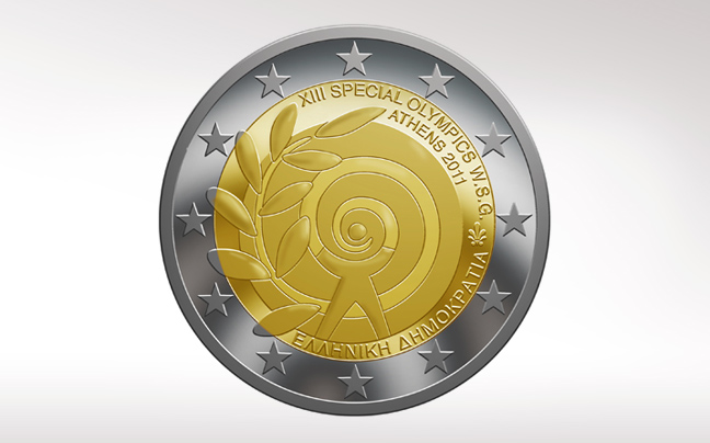 Κέρματα των δύο ευρώ για τους Special Olympics της Αθήνας