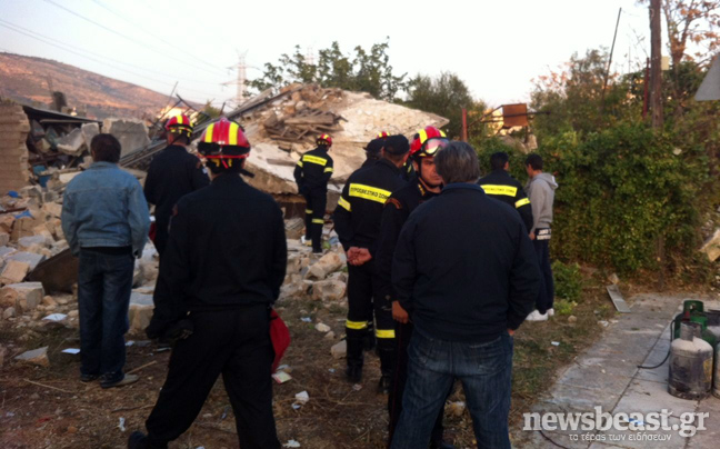 Κατάρρευση μονοκατοικίας στα Άνω Λιόσια