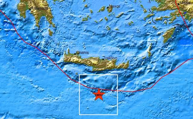 Μετασεισμός 4,7 Ρίχτερ στην Κρήτη