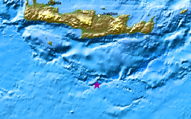 Σεισμός 5,5 Ρίχτερ ανοιχτά της Κρήτης