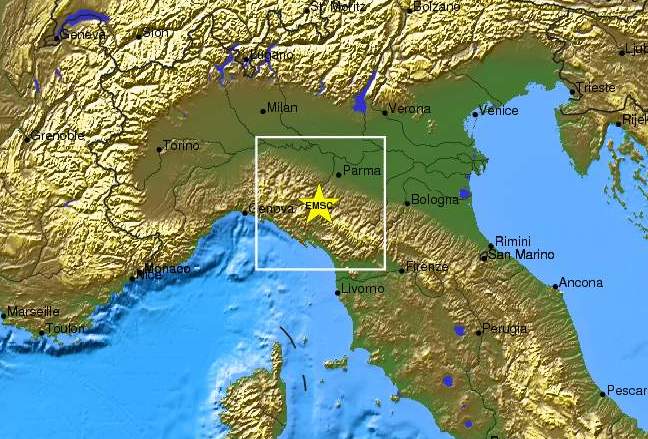 Σεισμός 5,4 Ρίχτερ σημειώθηκε στη βόρεια Ιταλία