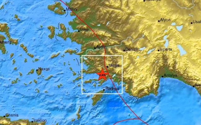 Σεισμός 4,7 Ρίχτερ κοντά στη Ρόδο