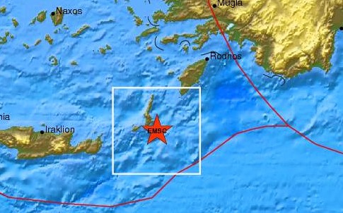 Σεισμός 3,6R ανοιχτά της Καρπάθου