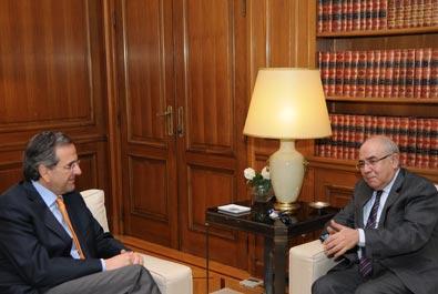 Συνάντηση Σαμαρά με τον πρόεδρο της κυπριακής Βουλής