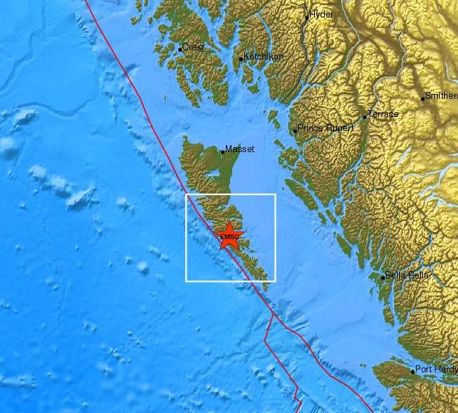 Σεισμός 7,7 Ρίχτερ στις δυτικές ακτές του Καναδά