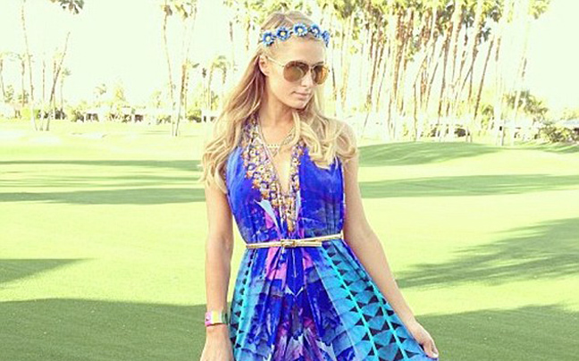 Η Paris Hilton στο μουσικό φεστιβάλ Coachella