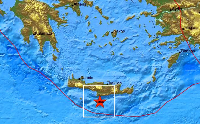 Σεισμός 4,2 Ρίχτερ ανοιχτά της Κρήτης