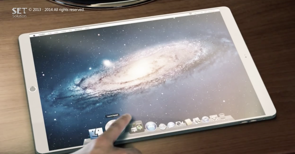 Ένα Apple iPad Pro 13 Concept με OS X