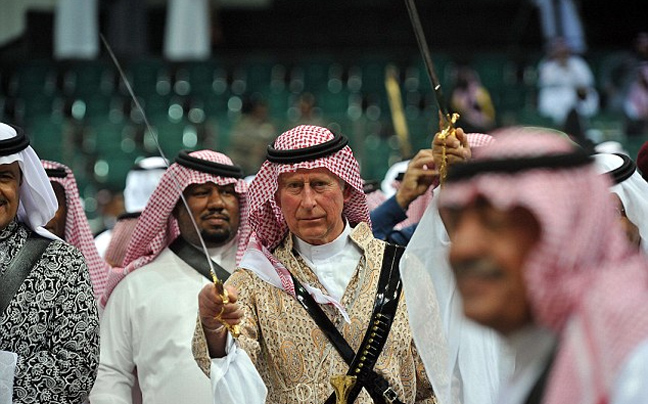 Ο πρίγκιπας Κάρολος… Λόρενς της Αραβίας