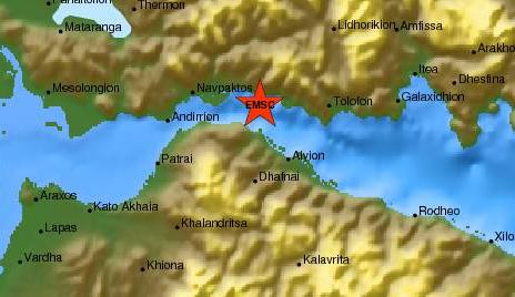 Σεισμός 4 Ρίχτερ κοντά στην Πάτρα