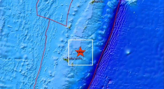 Σεισμός 6,5 βαθμών ανοικτά των νησιών Τόνγκα