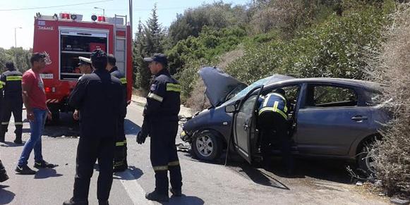 Τροχαίο ατύχημα στον Γαλατά Χανίων