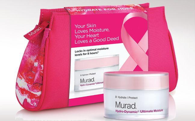 Ειδική συσκευασία της Murad για τη στήριξη της εκστρατείας ενάντια στον Καρκίνο του Μαστού