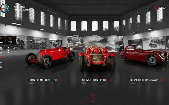 Ένα εικονικό ταξίδι στα εμβληματικά αυτοκίνητα της Alfa Romeo