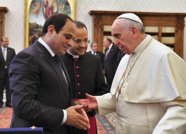 Στο Βατικανό ο πρόεδρος της Αιγύπτου