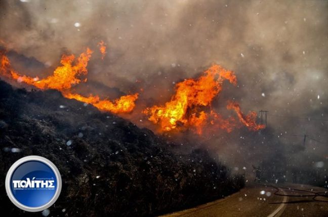 Υπό έλεγχο η φωτιά στη Χίο