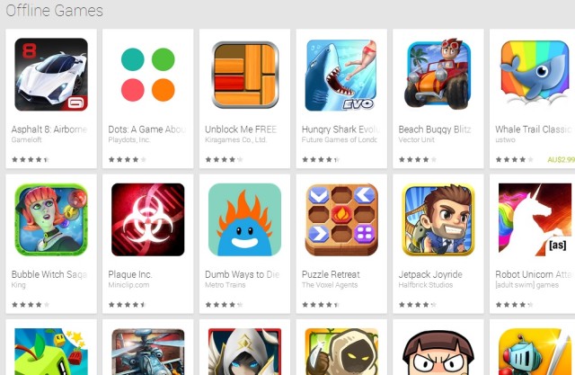 Νέα κατηγορία στο Play Store με «Offline Games»